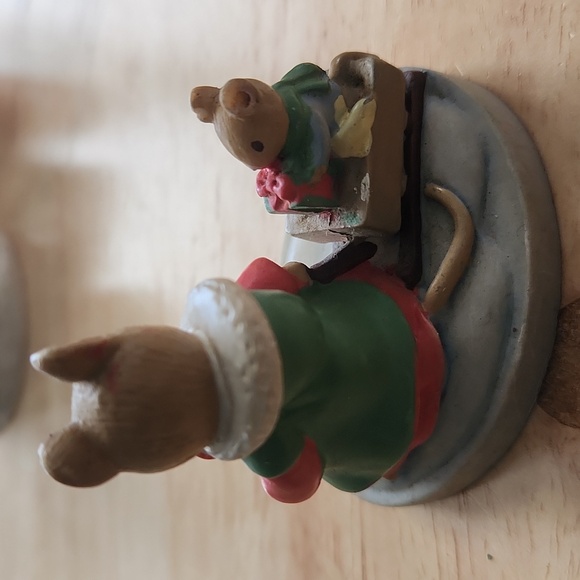 Forest Friends Christmas figurines.  They are about 2"x1 1/2" in size. - Picture 8 of 9